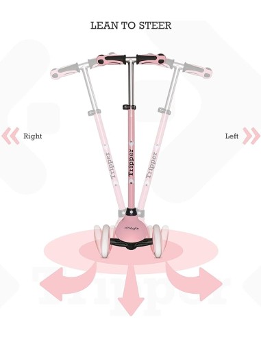On&Go Tripper 3-Wheel Pink Scooter MON28571 Mondo | Futurartshop.com