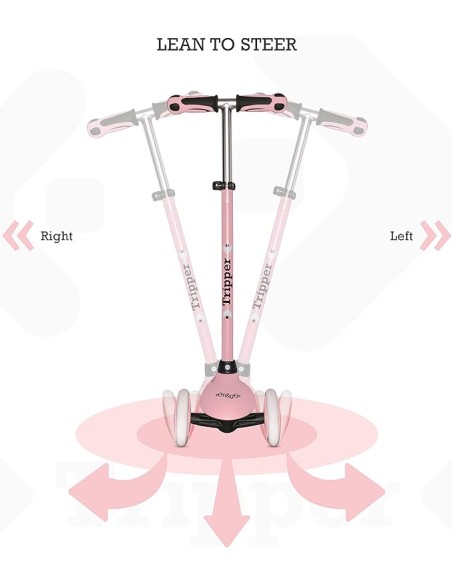 On&Go Tripper 3-Wheel Pink Scooter MON28571 Mondo | Futurartshop.com