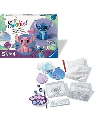 Be Creative Stitch Plaster Figurines Kit RAV23877 Ravensburger | Futurartshop.com