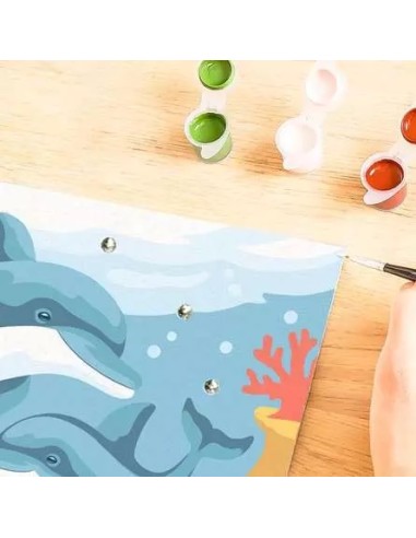 CreArt Delfino Dipingere con i Numeri 18x13cm RAV23252 Ravensburger | Futurartshop.com