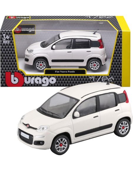 Fiat New Panda Die-Cast Model Car 1:24 Metal Vehicle BUR18-22123 Burago | Futurartshop.com
