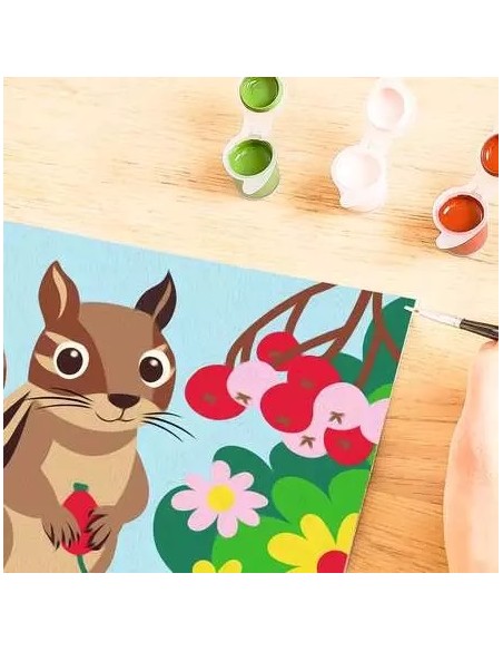 CreArt Squirrel Paint by Numbers 18x13cm RAV23251 Ravensburger | Futurartshop.com