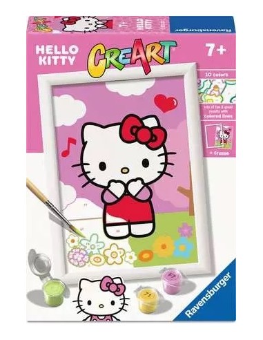 CreArt Hello Kitty Paint by Numbers Kit RAV23037 Ravensburger | Futurartshop.com