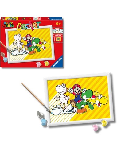 CreArt Super Mario Paint by Numbers Kit 9+ RAV23888 Ravensburger | Futurartshop.com