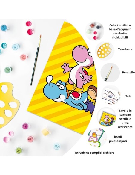 CreArt Super Mario Paint by Numbers Kit 9+ RAV23888 Ravensburger | Futurartshop.com