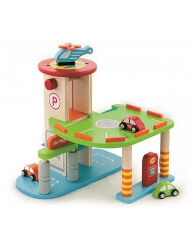 garage due piani in legno KREMI59963VG Kreativa | Futurartshop.com