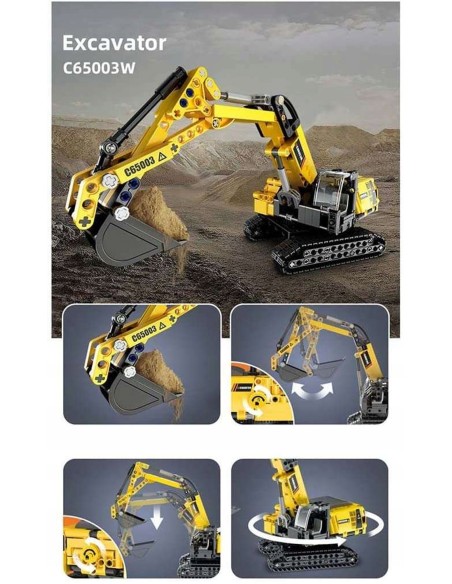 Excavator Building Set 467 Pieces Construction Toy PROC65003W Cada | Futurartshop.com
