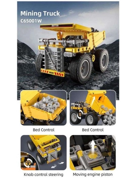 Camion Heavy Duty Set Costruzioni 372 Pezzi PROC65001W Cada | Futurartshop.com