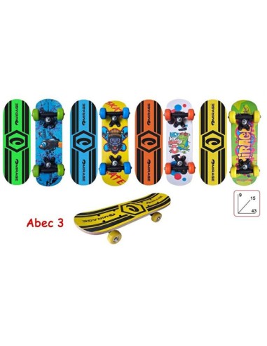 Skateboard Mirage Mini 43 cm Bambini 4 Colori TOY53100  | Futurartshop.com