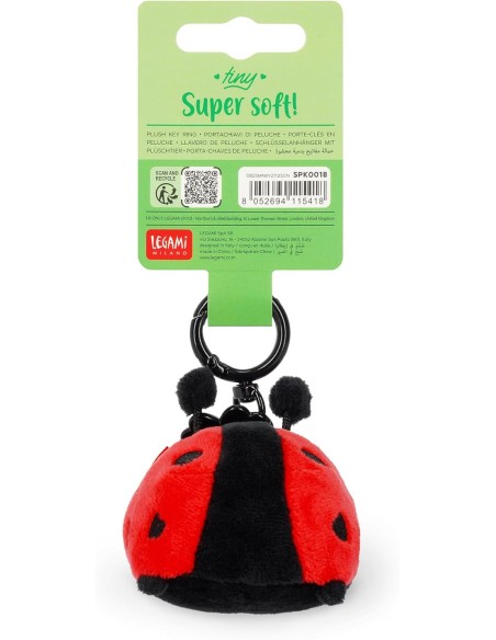 Plush Keychain Ladybug Super Soft Tiny Kawaii LEGSPK0018 Legami Milano | Futurartshop.com