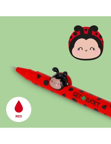 Lovely Friends Ladybug Decorative Gel Pen Red LEGCPP0027 Legami Milano | Futurartshop.com