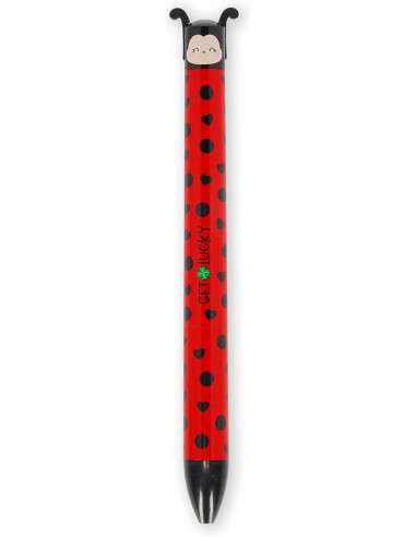 Click&Clack Ladybug 2 Colour Ballpoint Pen LEGCLICK0030 Legami Milano | Futurartshop.com