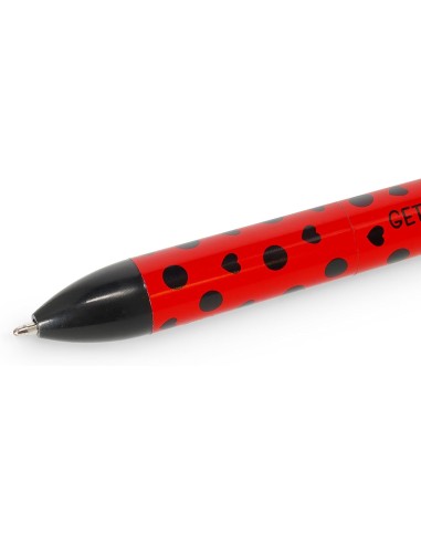 Click&Clack Ladybug 2 Colour Ballpoint Pen LEGCLICK0030 Legami Milano | Futurartshop.com