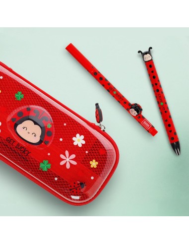 Click&Clack Ladybug 2 Colour Ballpoint Pen LEGCLICK0030 Legami Milano | Futurartshop.com
