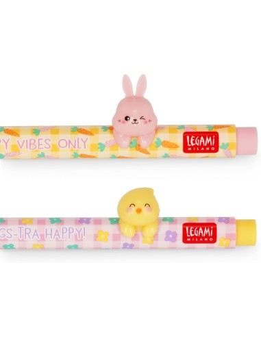 Set 2 Penne Gel Cancellabili Happy Easter 0.5mm LEGCPPSET2 Legami Milano | Futurartshop.com