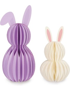 Happy Easter Foldable Paper Bunnies Set of 2 LEGPEB0001 Legami Milano | Futurartshop.com