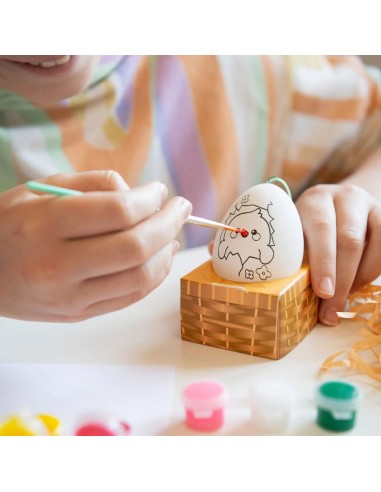 Hoppy Easter Egg Painting Kit 6 Paints Brush LEGEAE0002 Legami Milano | Futurartshop.com