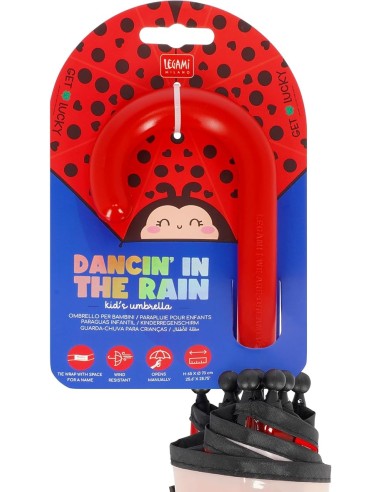 Ombrello Bambini Coccinella Dancin' in the Rain LEGKUM0007 Legami Milano | Futurartshop.com