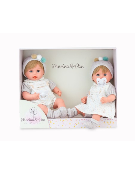Bambole Mini Reborn Gemelli con Cofanetto MAR3160 Marina e Pau | Futurartshop.com