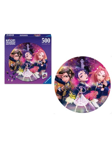K-Pop Demon Hunters Puzzle 500 Pezzi Round RAV12002052 Ravensburger | Futurartshop.com