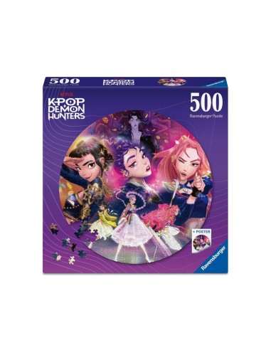 K-Pop Demon Hunters Puzzle 500 Pezzi Round RAV12002052 Ravensburger | Futurartshop.com