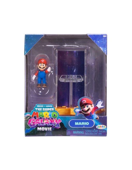 Super Mario Movie Mario con Star Launcher Mini Figure 4 cm JAK43238I Jakks Pacific | Futurartshop.com