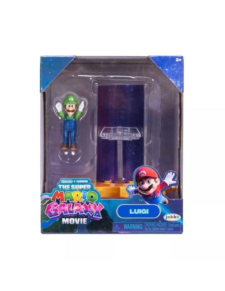 Super Mario Movie Luigi con Star Launcher Mini Figure 4 cm JAK43239I Jakks Pacific | Futurartshop.com
