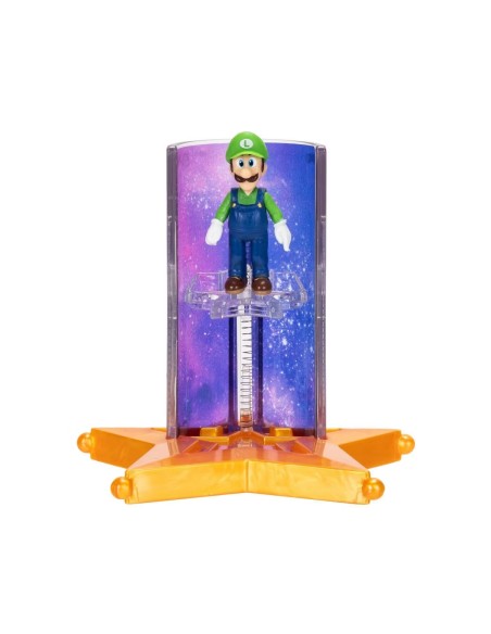 Super Mario Movie Luigi con Star Launcher Mini Figure 4 cm JAK43239I Jakks Pacific | Futurartshop.com
