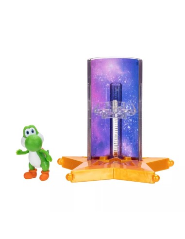 Super Mario Movie Yoshi con Star Launcher Mini Figure 4 cm JAK43240I Jakks Pacific | Futurartshop.com
