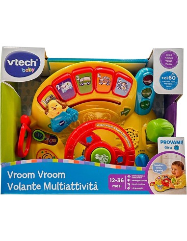 Vroom Vroom Interactive Steering Wheel Toy VIT166607 Vtech | Futurartshop.com