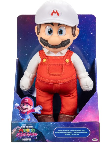 Super Mario Galaxy Movie Mario Jumbo Embroidered Plush 35 cm JAK43236I Jakks Pacific | Futurartshop.com