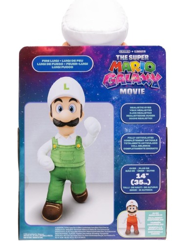 Super Mario Galaxy Movie Luigi Jumbo Embroidered Plush 35 cm JAK43237I Jakks Pacific | Futurartshop.com