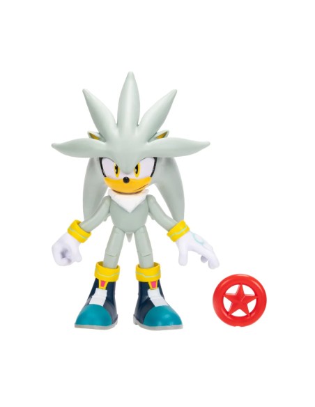 Sonic the Hedgehog Personaggio Silver Action Figure con Red Star JAK41219I Jakks Pacific | Futurartshop.com
