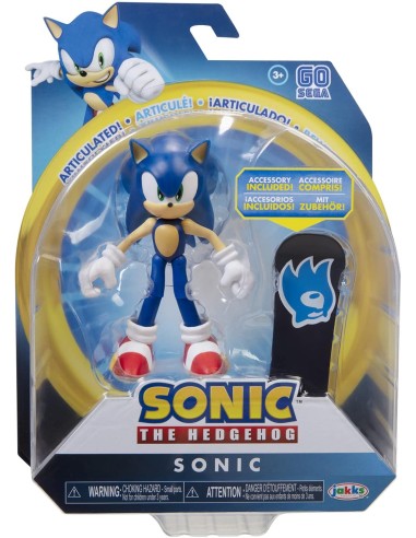Sonic the Hedgehog Sonic with Snowboard Action Figure JAK40391 Jakks Pacific | Futurartshop.com