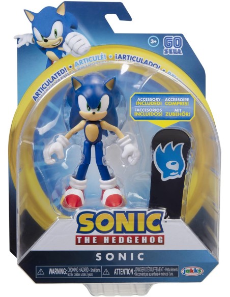 Sonic the Hedgehog Sonic with Snowboard Action Figure JAK40391 Jakks Pacific | Futurartshop.com