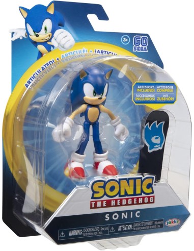 Sonic the Hedgehog Personaggio Sonic con Snowboard Action Figure JAK40391 Jakks Pacific | Futurartshop.com