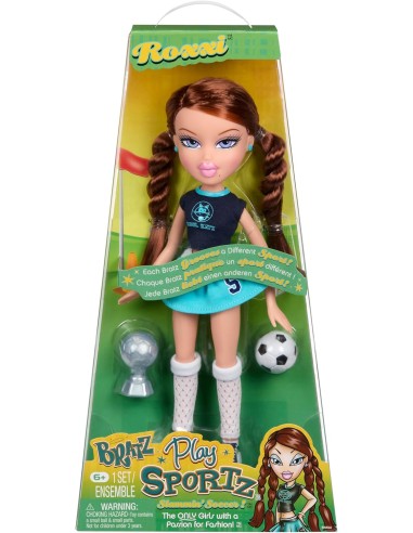 Bratz Play Sportz Roxxi Bambola Calcio con Accessori Sportivi MGA56558 MGA | Futurartshop.com