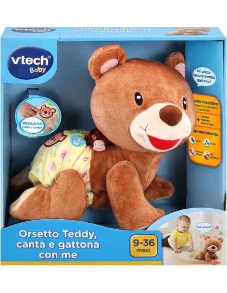 Teddy Bear Crawl with Me Interactive Musical Toy VIT181107 Vtech | Futurartshop.com