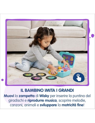 Whisky Micio Giradischi Musicale per Bambini VIT568107 Vtech | Futurartshop.com