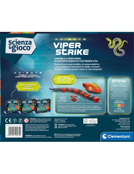 Scienza e Gioco Viper Robot Kit Scientifico CLE19462 Clementoni | Futurartshop.com