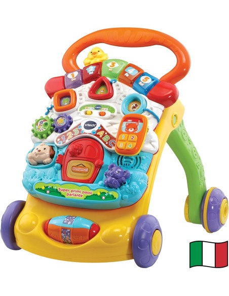 First Steps Baby Walker 2 in 1 Interactive Learning Toy VIT505607 Vtech | Futurartshop.com