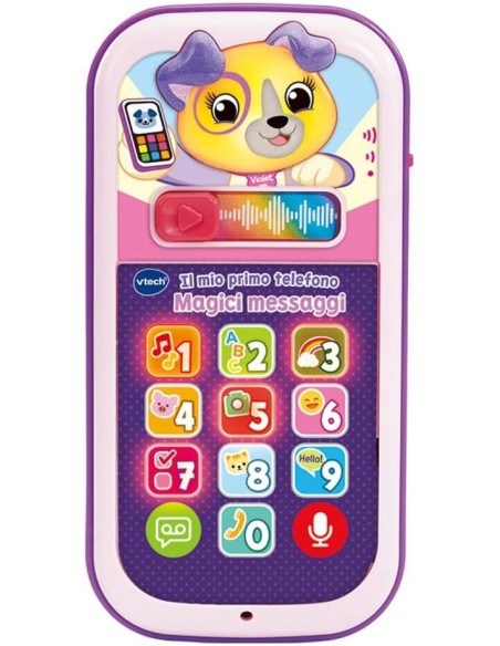 My First Phone Magic Messages Pink Interactive Baby Toy VIT620959 Vtech | Futurartshop.com