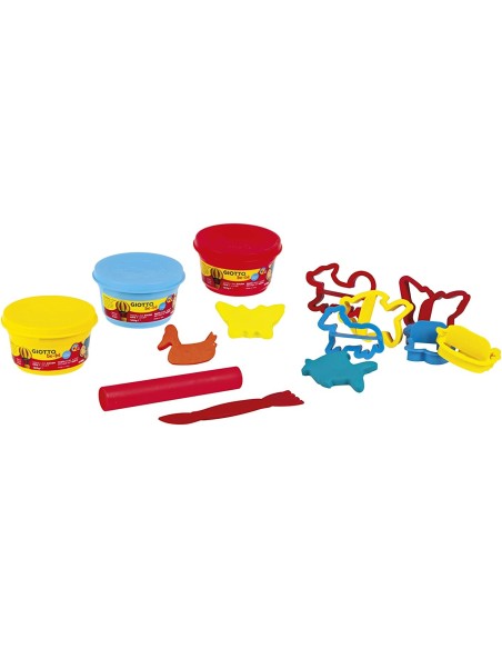 Giotto Be-Bè My First Creation Modelling Clay 3 Jars 100g Kids ARVF462900 Giotto | Futurartshop.com