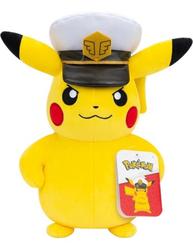 Pokémon Peluche Pikachu Capitano 20 cm Pupazzo Originale Ufficiale REIPK112700 Jazwares | Futurartshop.com