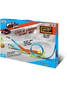 Fresh Metal 100 Loop & Launch Stunt Set con Auto – Pista Acrobazie ROU12552 Burago | Futurartshop.com