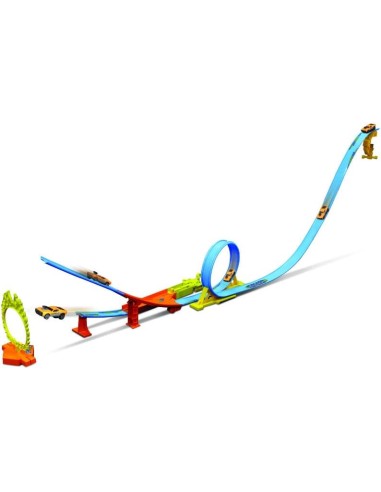 Fresh Metal 100 Loop & Launch Stunt Set with 1 Car – Action Track ROU12552 Burago | Futurartshop.com