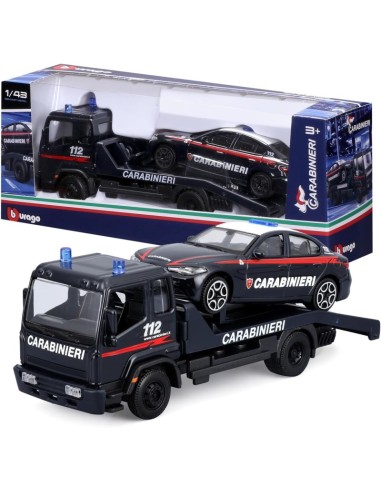 Carro Attrezzi Carabinieri con Auto 1:43 – Veicolo Carabinieri GOL18-31424 Burago | Futurartshop.com