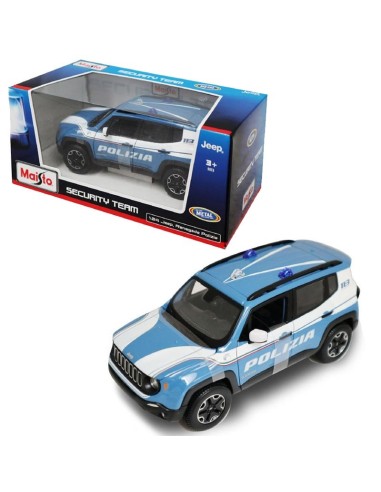 Jeep Renegade Polizia die-cast scala 1:24 GOL31520 Burago | Futurartshop.com