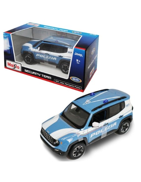 Jeep Renegade Polizia die-cast scala 1:24 GOL31520 Burago | Futurartshop.com