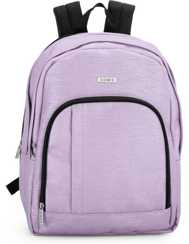 Organised Lurex Lilac School Backpack PAN74117LL Panini | Futurartshop.com